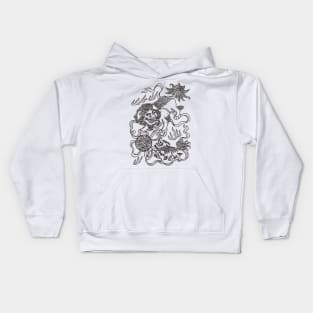 Painting Lion Dance Kids Hoodie